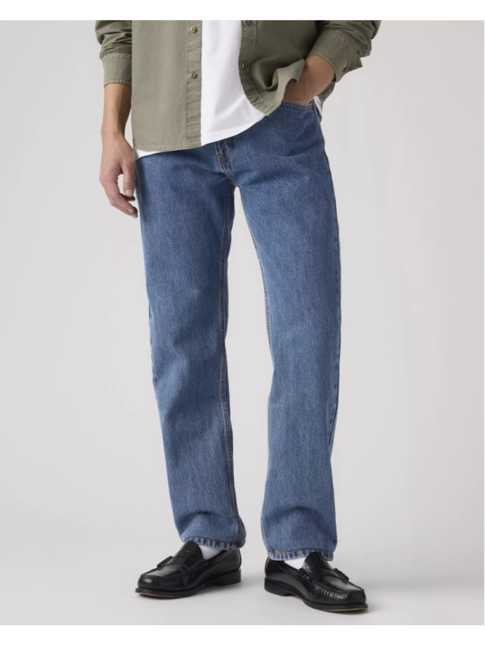 Men's Levi's 505 Regular Fit Straight Jeans Waist 38 Blue